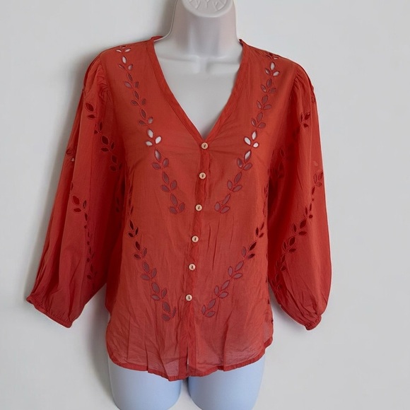 Lucky Brand balloon sleeve summer top - Picture 4 of 8
